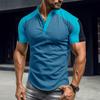 Men's Casual Henley Shirts Band Collar Short Sleeve Summer Beach T Shirts Slim Fit 3-Button Lightweight Basic Tee Tops for Men Comfort Polo Shirts