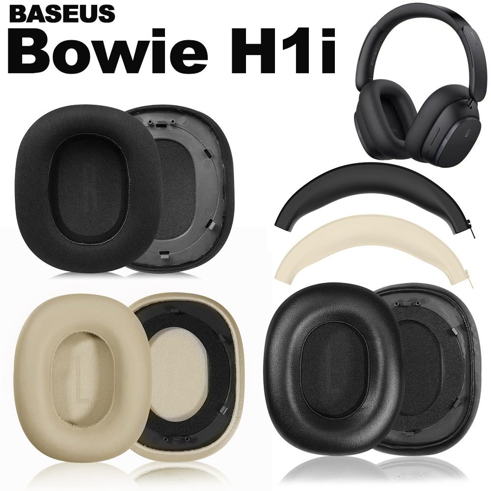 Earphone Pads for BASEUS Bowie H1i Replacement Earpads Mesh Cloth Memory Covers Sponge Soft Protein