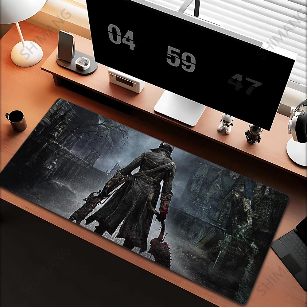 Игровой Bloodborne Большой Коврик для Мыши PC Геймерский XXL Настольное Украшение Компьютерный Большой Игровой Коврик для Мыши xmm Ковер на Стол