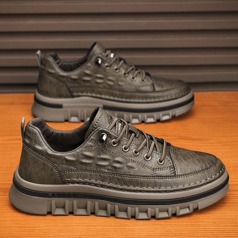 2024 осень новые повседневные черные модные удобные универсальные туфли для шеф-повара плоская рабочая обувь мужская обувь