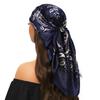 Head Scarf Women Luxury Brand Square 90*90cm Silk Foulard Satin Bandana Cheveux Soft Neckerchief Hijab Hair Scarves For Ladies