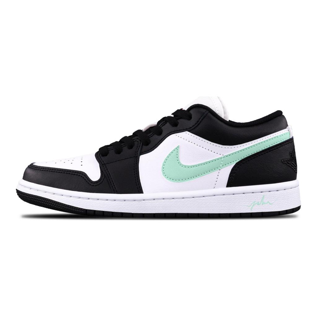 Jordan Air Jordan 1 Зеленый Супермен Износостойкие Низкие Винтажные Баскетбольные Кроссовки Унисекс Черно-Зеленые 553558-165(Команда766-)