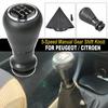 Car Gear Shift Knob Lever Shifter Hand Stick For PEUGEOT 106 107 206 207 306 307 308 3008 406 CITROEN C2 C4 SAXO XSARA BERLINGO