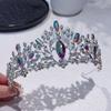 Korean Style Retro Alloy Rhinestone Crown Headwear Bride's Wedding Dress Wedding Accessories Decorative Ornaments Hair Ornaments and Hair Crowns