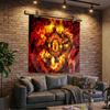 Football Manchester Crest Tapestry Playroom Tapestry, Accessories for Bedroom,Livingroom, dormitory Room Wall Decor Fan Birthday Gifts