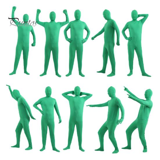 Комбинезон унисекс на Хэллоуин, облегающий, дышащий, с длинными рукавами, с капюшоном, эластичный, однотонный, невидимый комбинезон на молнии сзади, реквизит для вечеринки