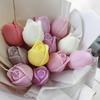 Силиконовая форма «Тюльпан» для свечей и мыла, цветочные дизайны для DIY-рукоделия, изготовления свечей, гибкая цветочная силиконовая форма