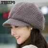 Женские осенне-зимние ветрозащитные холодостойкие повседневные шерстяные шапки однотонные большие размеры теплые вязаные шапки