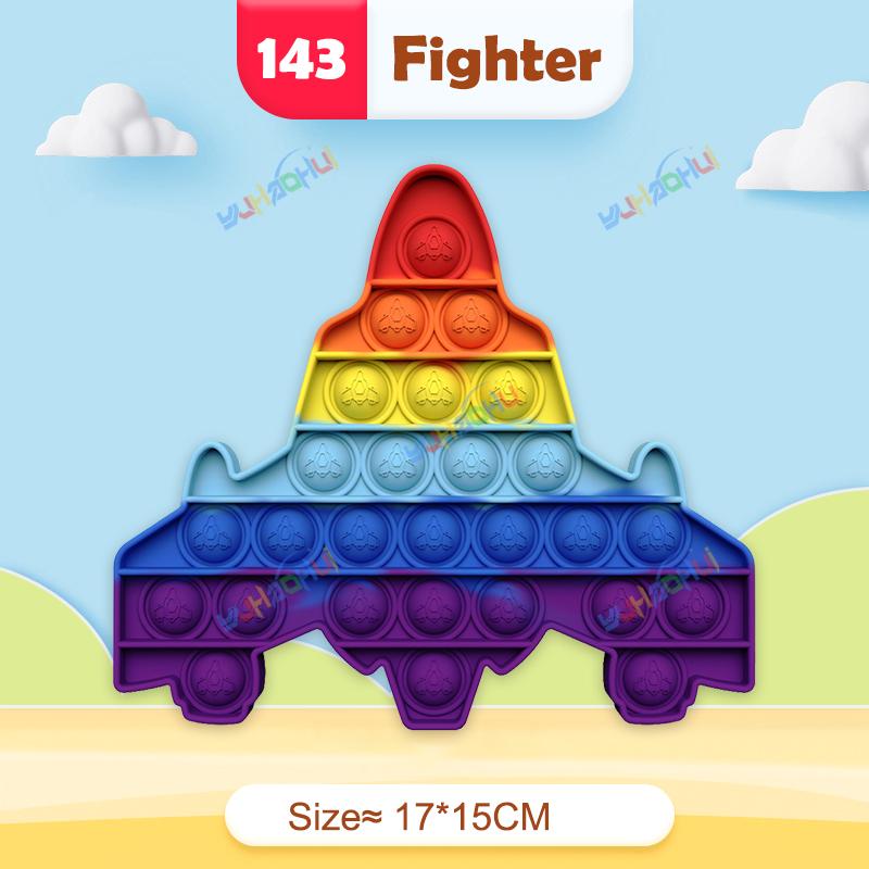 Радужный Поп Пуш Пузырь Непоседа Игрушки Антистресс для Взрослых Детей Особые Потребности Сенсорные Игрушки Интерактивные Игрушки для Детей