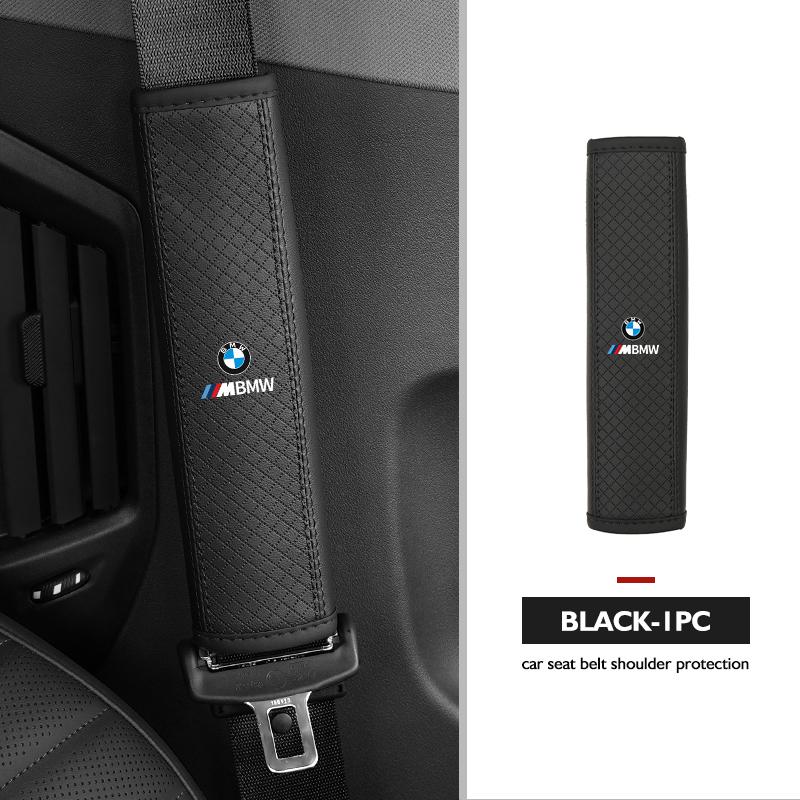 Leather Car Seat Belt Cover Shoulder Protection Strap Pad For BMW E90 E60 E46 E39 F30 F10 E87 X3 X4 X5 X1 G30 G20 TMBCU1