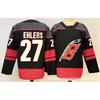 Hockey Jersey Mens Long Sleeve Ice Uniform With Embroidered Numbers 20 24 37 Hurricanes Team Style