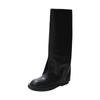 Fashion Soft Real Leather Split Trousers Boots for Womens Fashion Knee-high Knight Boot Autumn Winter Long Boot Ladies Botas