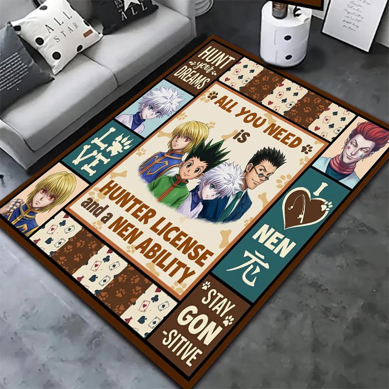 Hunter X Hunter Carpet Rug For Living Room Bedroom Home Sofa Decoration Kids Play Nonslip Floor Mat