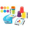 Matching Color Stacked Cups Game Montessori Color Classification Cup Toys  Hand Eye Coordination