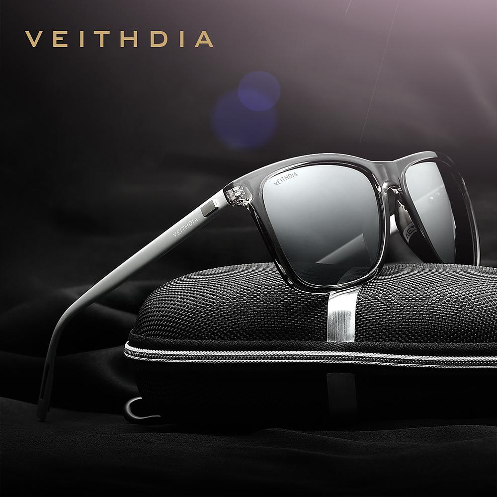 Брендовые солнцезащитные очки VEITHDIA, унисекс, ретро, ​​алюминий + TR90, солнцезащитные очки с поляризационными линзами, винтажные очки, солнцезащитные очки для мужчин/женщин 6108
