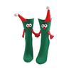 New Year Gifts Christmas Magnetic Stocking With Hands Cartoon Xmas Socks  Streetwear