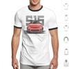 Silvia S15 Front  Candy Red  T Shirt 6xl Cotton Cool Tee Car Automotive Racing Vehicle Race Cool Sports Supercar Fitment Man