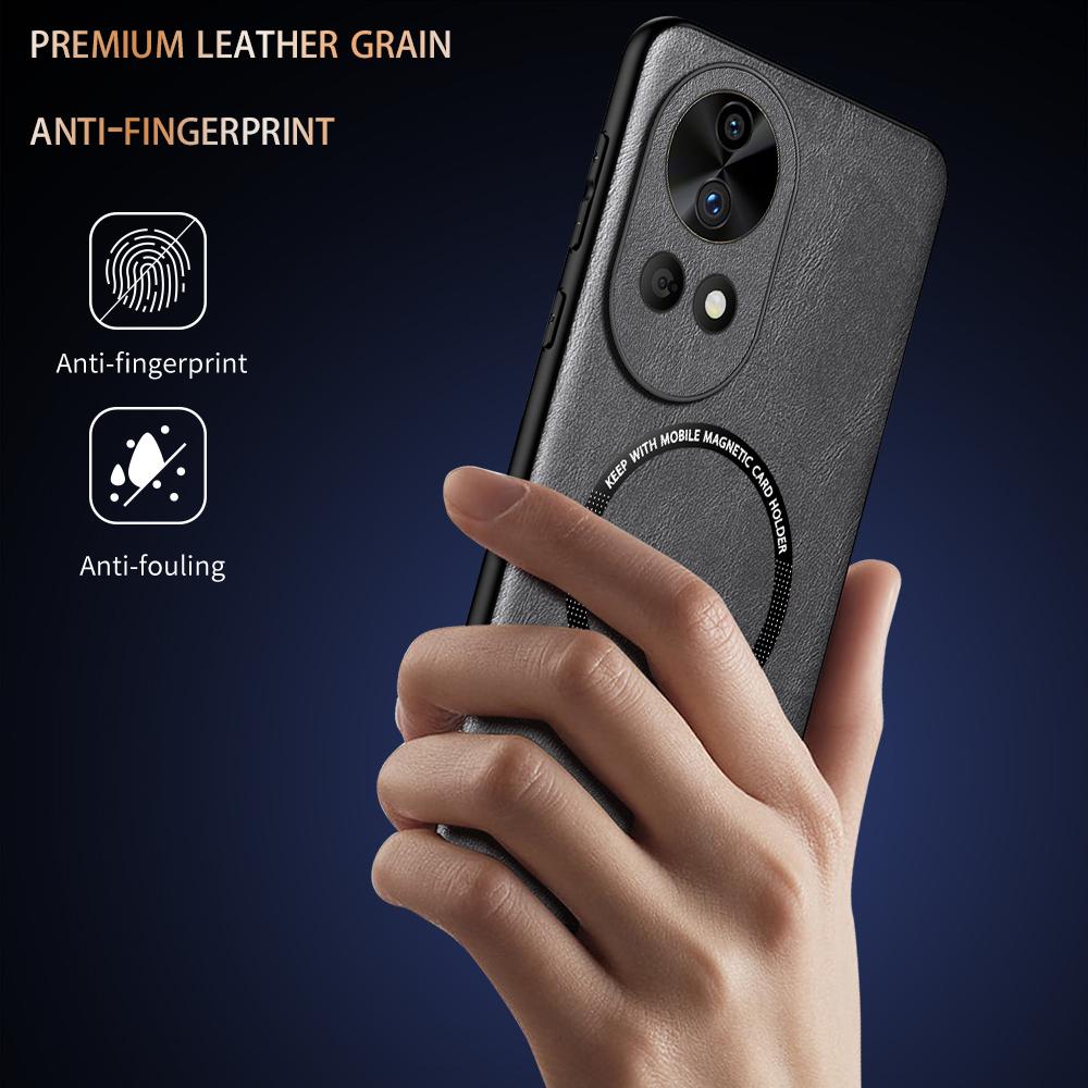 Роскошный кожаный магнитный чехол Magsafe для Huawei Nova 12 11 10 Pro Автомобильный чехол Силиконовый противоударный чехол с полной защитой
