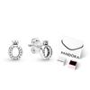 Pandora Сияющая Корона Форма О Серьги из Серебра 925 Пробы Женские серьги 298295