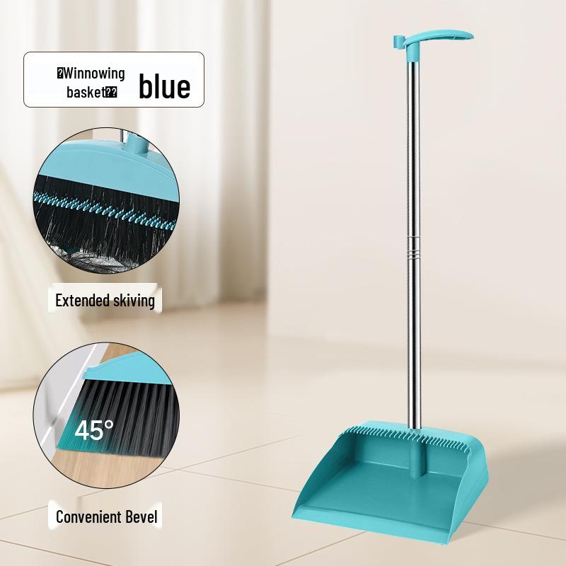 Soft Bristle Broom and Dustpan Set - Non-Stick Household Sweeping Solution