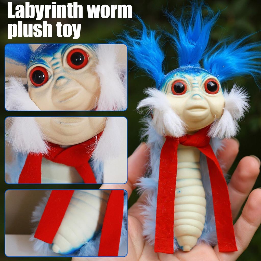 Worm From Labyrinths Handmade Worm Stuffed Toy Funny Present Plush Doll