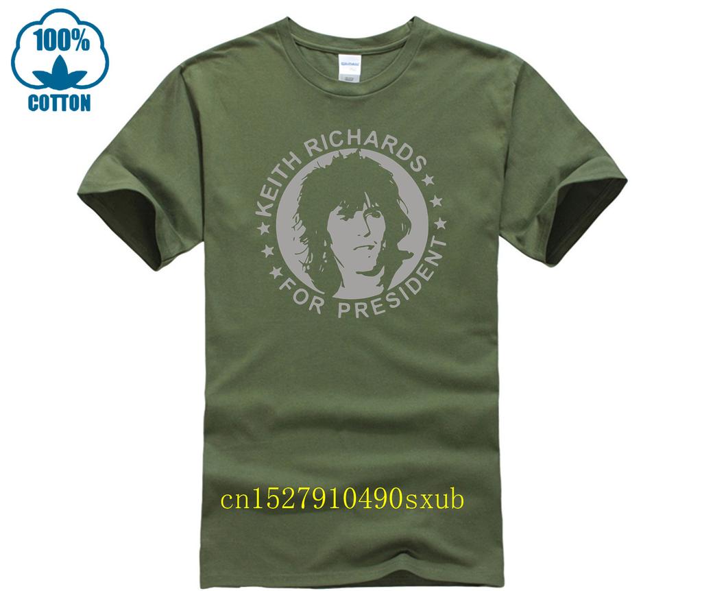 Fashion T Shirt 100 Cotton Keith Richards For President T Shirt