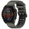 QuickFit 22mm 26mm Fenix8 Watch Band For Garmin Fenix E 8 47mm 51mm 7 7X 6 6X/Epix Pro/Enduro 3 Two-Tone Silicone Strap Bracelet