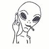 HungMieh Car Stickers Funny Alien Personality Ufo Decals Laser Vinyl Sticker Car 3D Car Styling Decoration 10.3X15cm