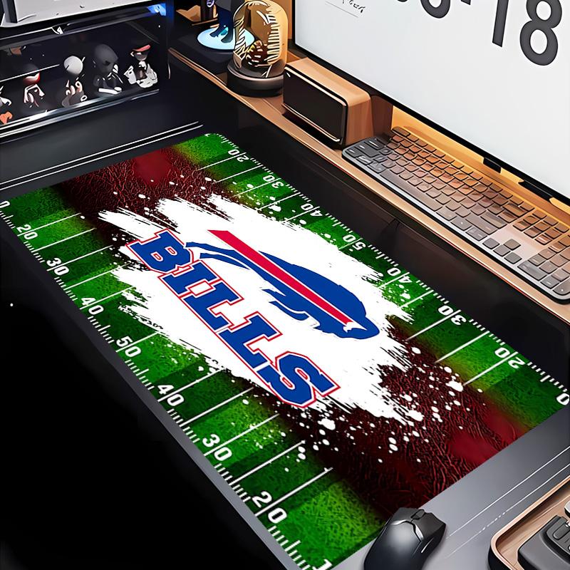 Buffalo Bill LOGO Theme Premium Non-slip Mouse Pad with Stitched Edges,Durable Rubber Material,for Desktop & Gaming Great Gifts