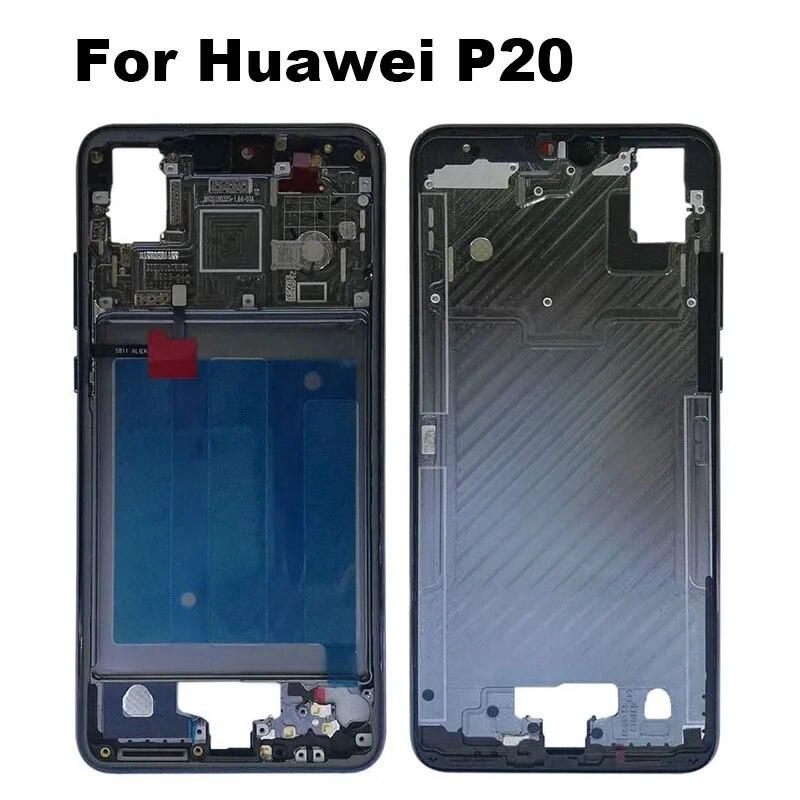 Новинка для Huawei P20, средняя рамка, передняя панель, металлический корпус, задняя панель, держатель ЖК-дисплея CLT-AL00 L09 L29