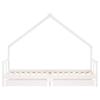 Children s Bed with Drawers White 80x200 cm Solid Pine Wood