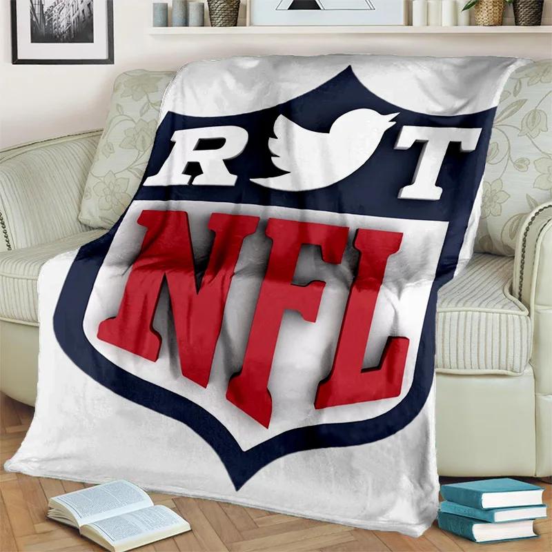 Плед NFL Американский Футбол Регби 3D, Мягкий Плед для Дома Спальни Кровати Дивана Пикника Путешествия Офиса Покрывало Дети