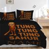 Постельное белье Tung Tung Sahur, 3 предмета, пододеяльник, подарок для спальни, без наполнителяjt041