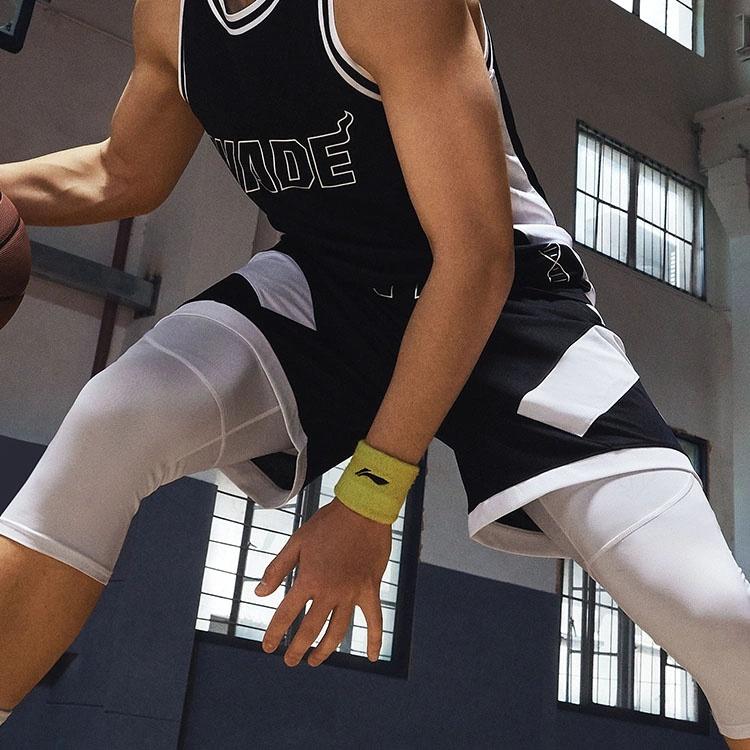 Li-Ning Графические баскетбольные шорты Way Of Wade 'Черно-белые' Мужские AAPT051-14