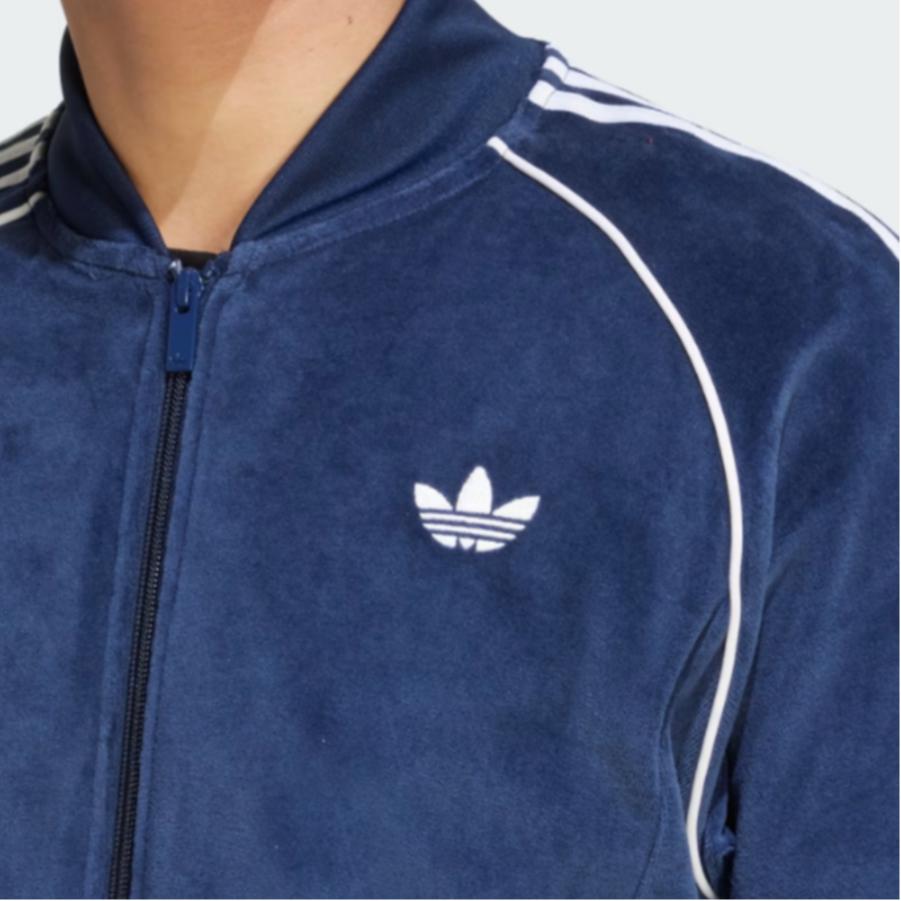 adidas Оригиналы Серия Adicolor FW25 Велюровая Узкая Модная Спортивная Куртка Мужские куртки JW5863