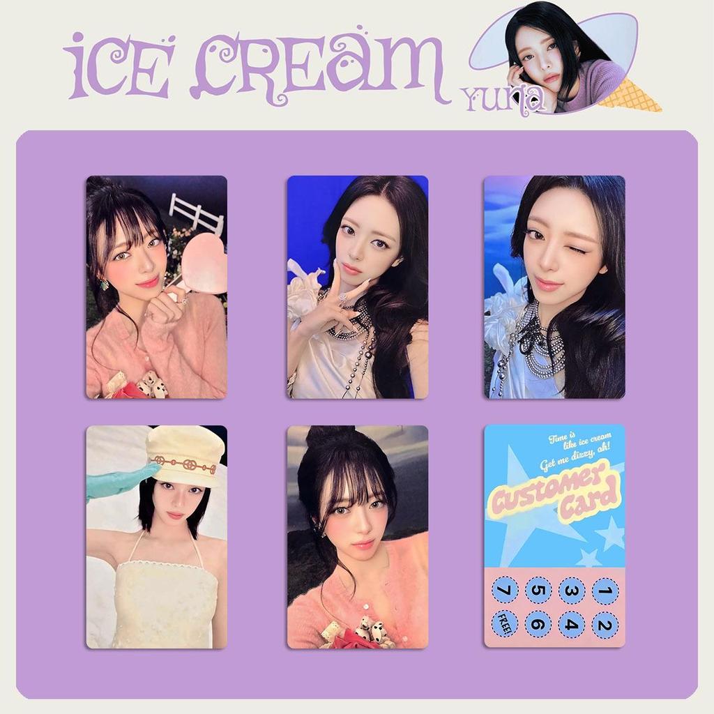 ЮНА Шин Юна СОЛО Фотокарточка ITZY Лестница ICE CREAM Альбом Бонус PB Карта