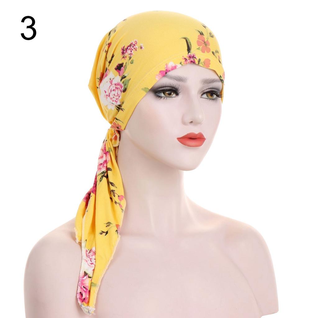 Headwear Women Cancer Hair Loss Head Wrap Chemo Hat Turban Cap Muslim Hijab