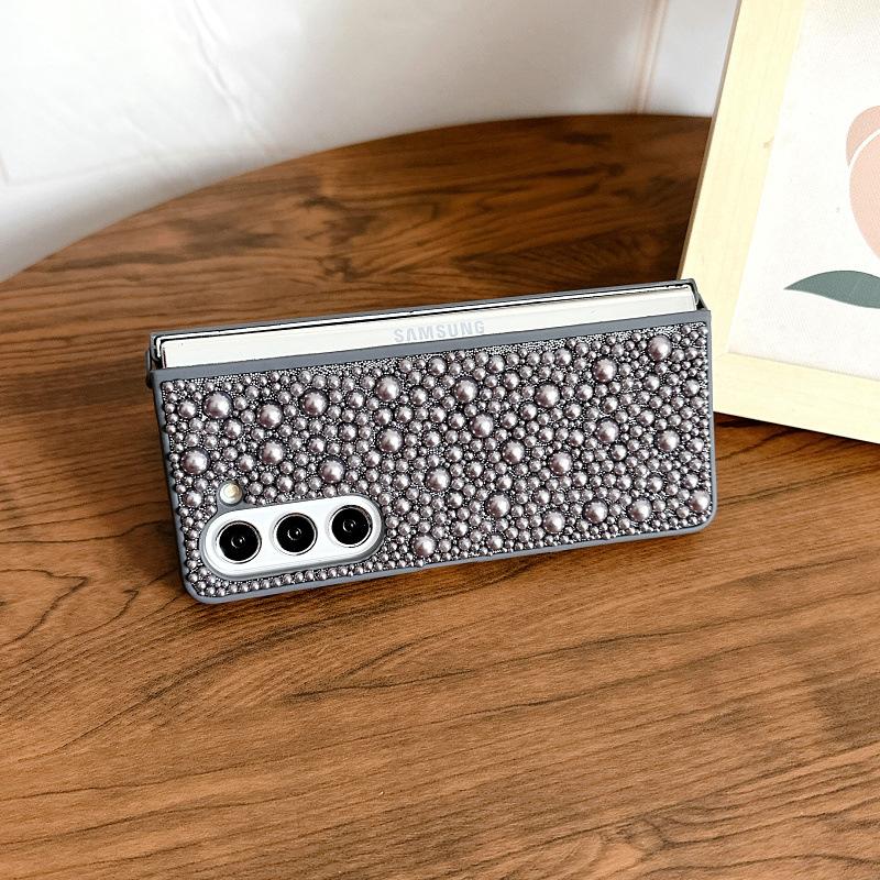Подходит для чехла мобильного телефона Samsung ZFold6, полноэкранный жемчужный полный чехол, высококачественный защитный чехол, чехол для складного мобильного телефона Zfold5 3