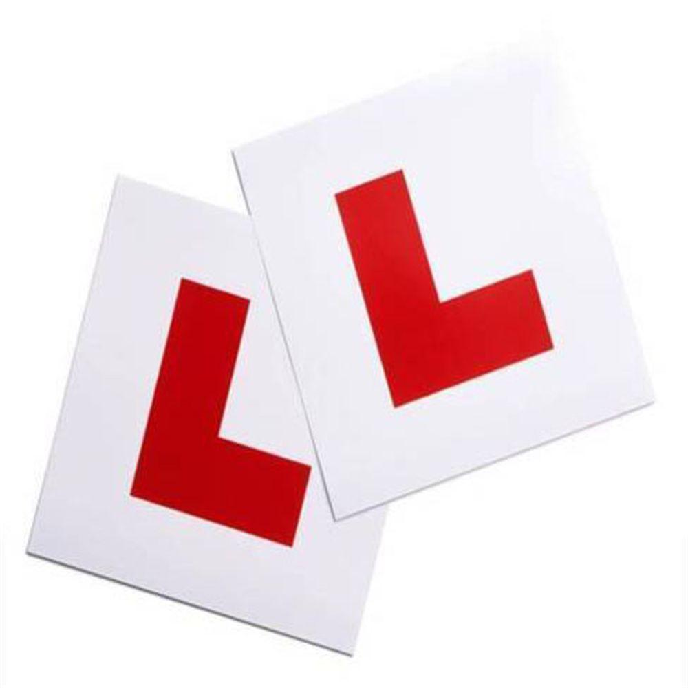 Red Learner Plate Sticker Magnetic L Plates New Drivers Stickers Car Stickers Car Learner Sign