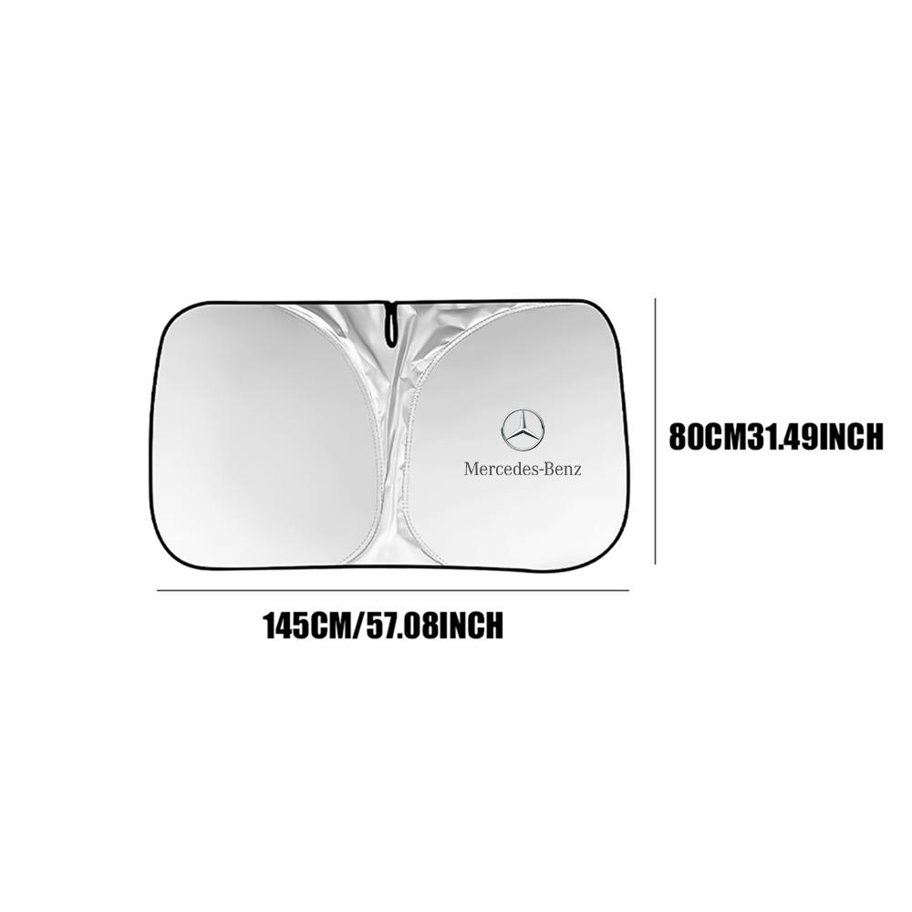 FSI1 1Pc Car Front Window Sunshade Shield Folding Windshield UV Block Cover For Mercedes Benz A C S Class W211 GLC GLE CLA AMG