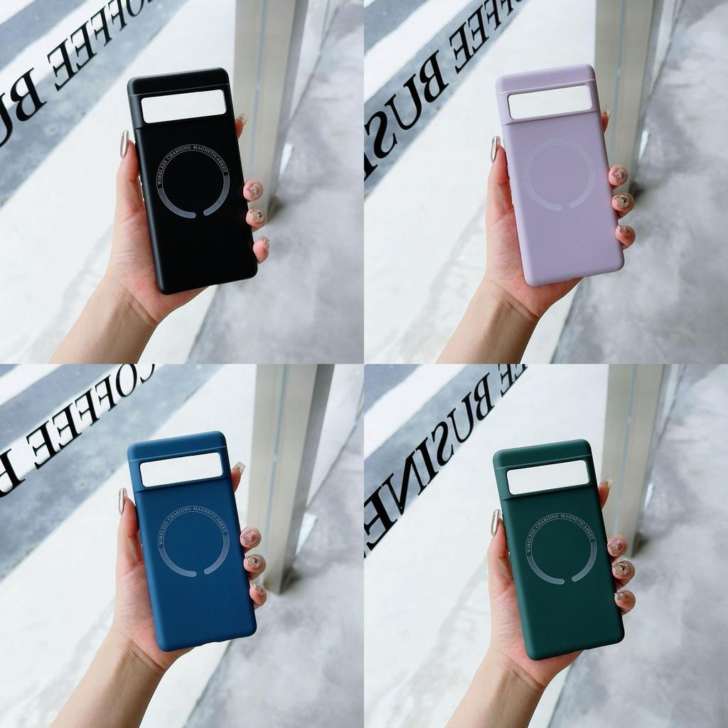 For Google Pixel 8a Liquid Silicone Magnetic Shockproof Case With Anti Fingerprint And Heat Dissipation For Trendy Use