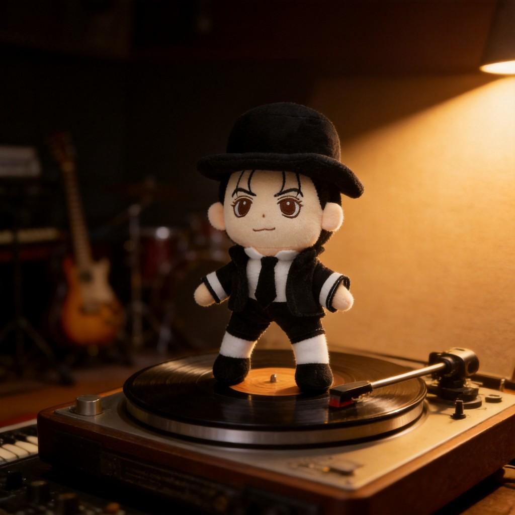Michael Jackson Plush Toy With Pp Cotton Filling For Gift And Display