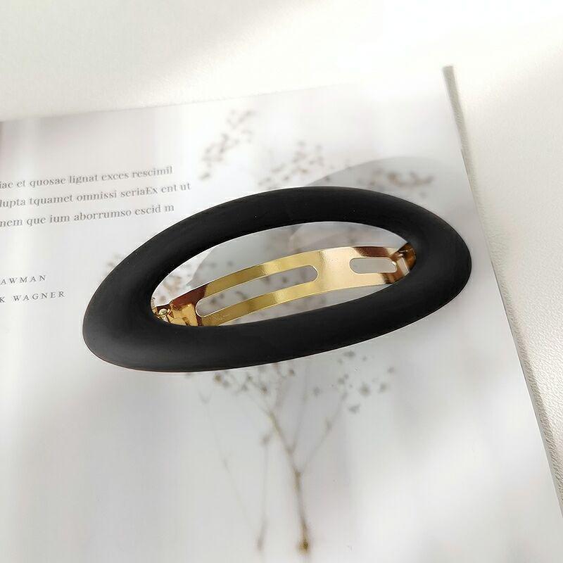 Однотонная матовая пружинная заколка-клипса в стиле простой геометрической формы для женщин и девочек, заколка для волос для макияжа и мытья лица