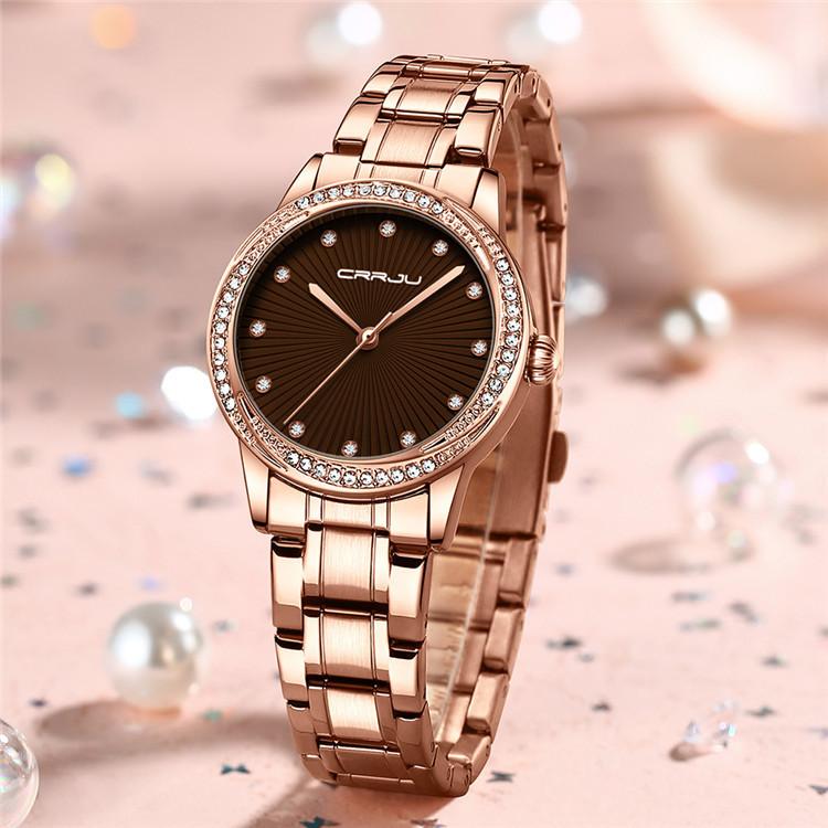 CRRJU-2198 Women's Watch Casual Business Fashion Personality Watch Men's Watch Student Watch Simple