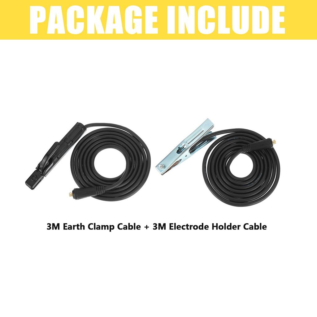 Профессиональный зажим для заземляющей сварки, набор зажимов 200A для Mig Tig, дуговой сварочный аппарат, кабель держателя электрода + кабель с зажимом заземления
