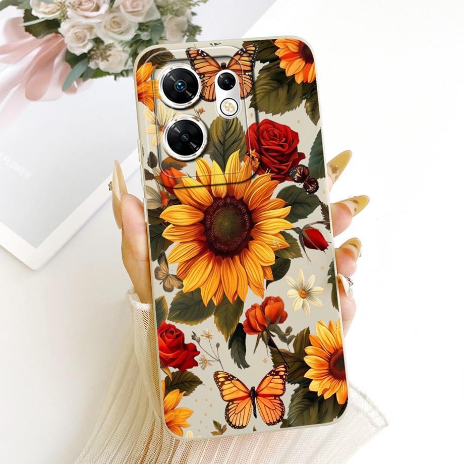 Модный чехол с рисунком для Infinix Zero 30 4G 5G Zero X Neo X Pro, мягкий матовый силиконовый чехол с узором из бантиков, мультяшный кот