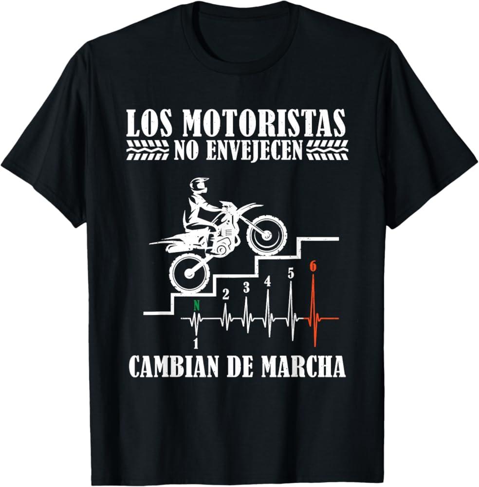Los Motoristas No Envejecen Cambian De Marcha Novelty Unisexs Harajuku T Shirt Cotton Tee Unisex Oversized Loose Streetwear Summer