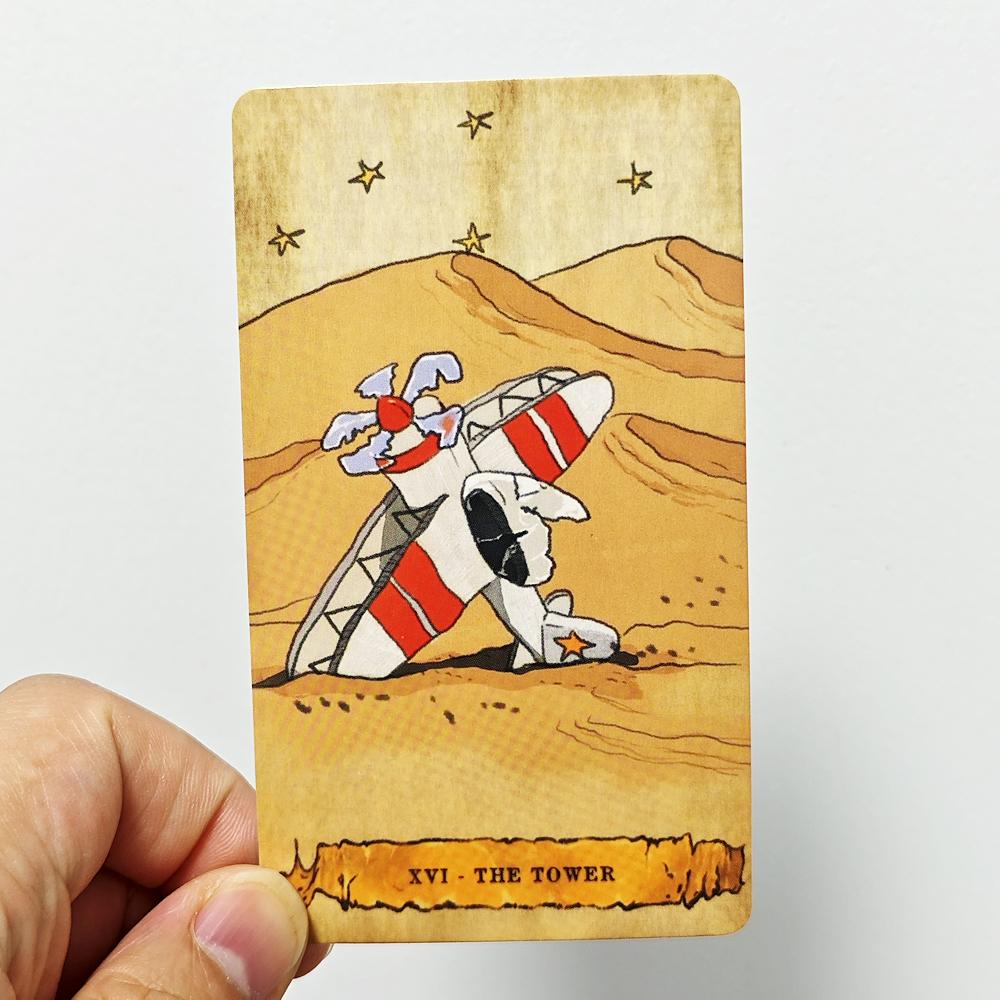 10,3*6 см Карты Таро Маленького Принца для начинающих 78 шт. Карты Портативный размер Дружественные милые иллюстрации для детей