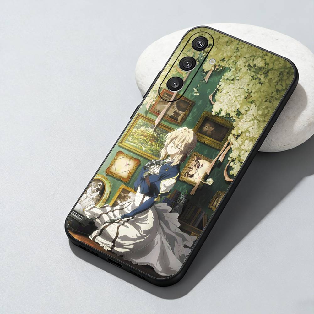 V-Violet E-Evergarden Чехол для телефона Samsung Galaxy A73, A72, A71, A70, A52, A51 Другие Мягкий Черный Чехол