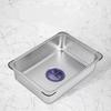 Nano Gray 304 Stainless Steel Kitchen Sink with Basin-in-Basin